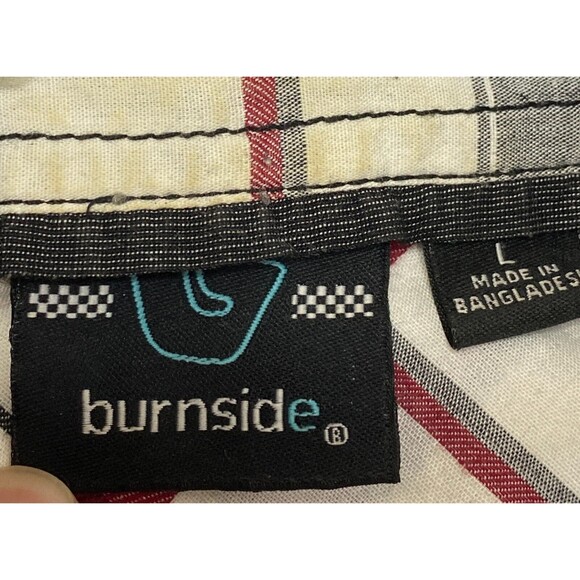 Burnside360 Shirt Mens Large Plaid Button Up Flannel Long Sleeve - Picture 5 of 14